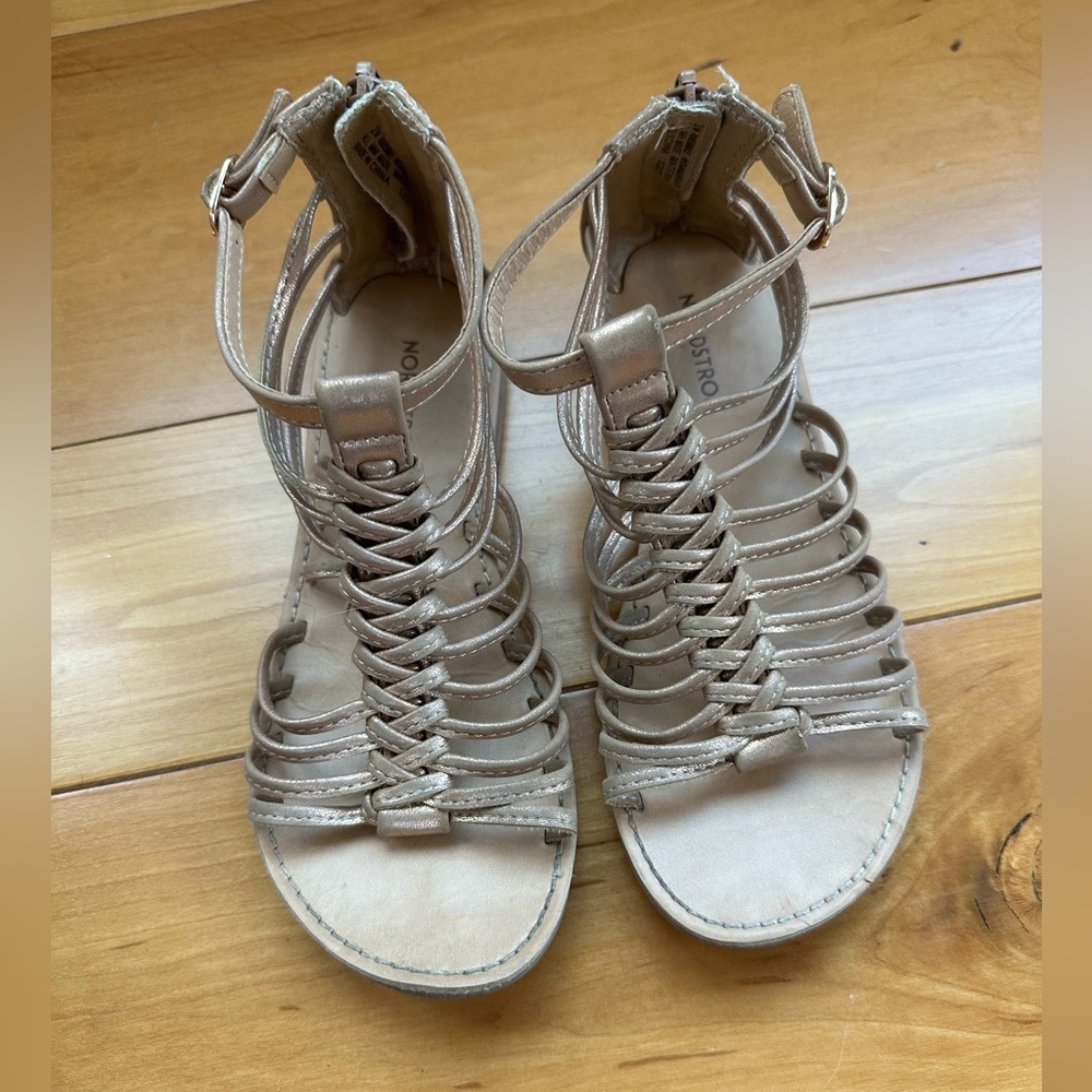 Nordstrom Kids Tan Strappy Sandals